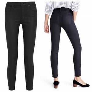 Madewell COATED black Skinny Jeans